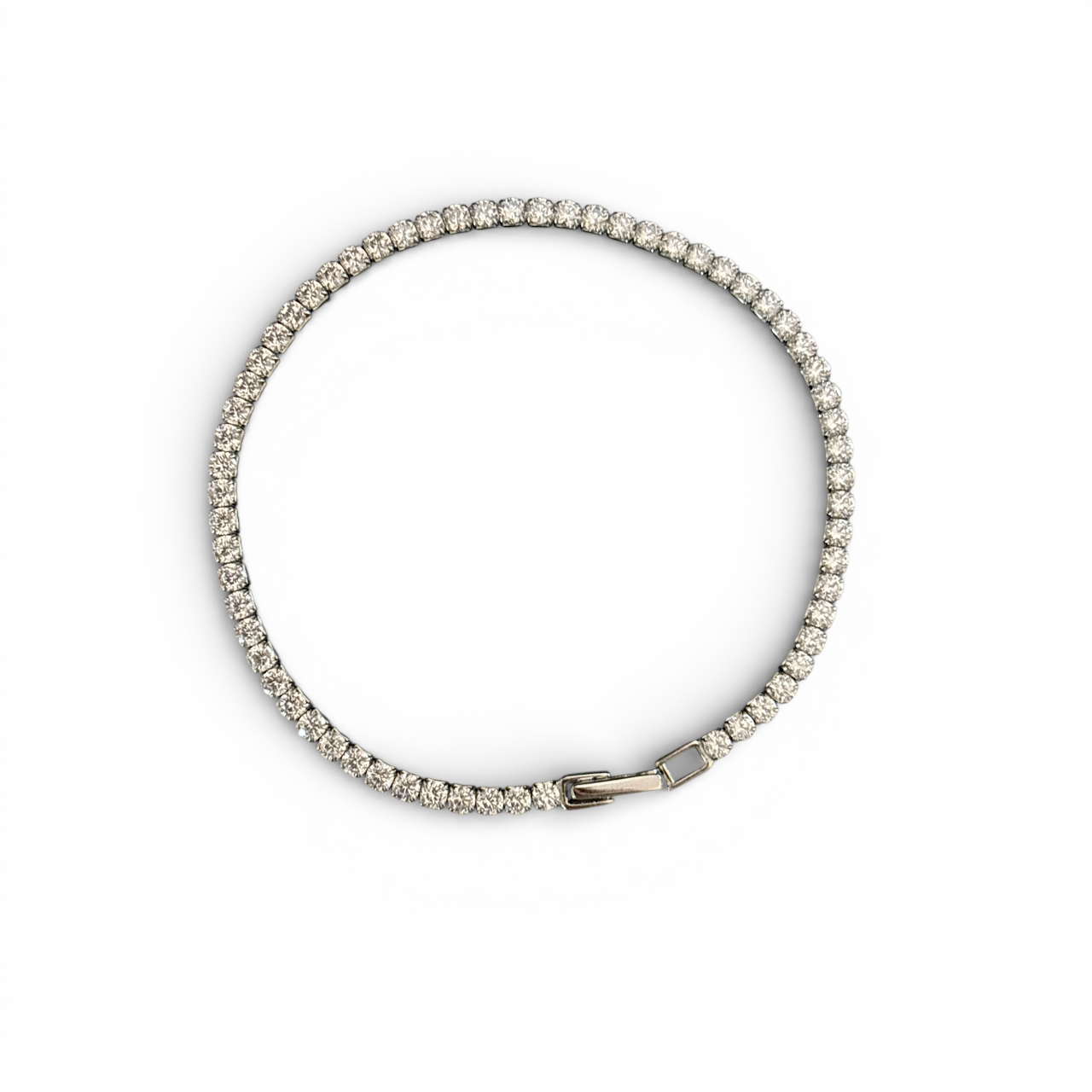 2.5mm Round CZ Tennis Bracelet | 925 Silver