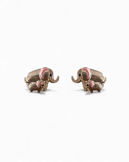 Elemama - Cute Elephant Stud Earrings | 925 Silver