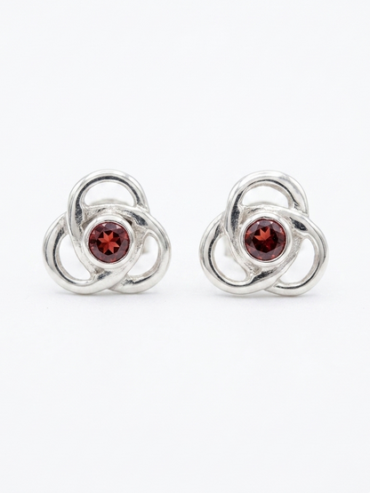 Triquetra — Trinity Knots Stud Earring | 925 Silver
