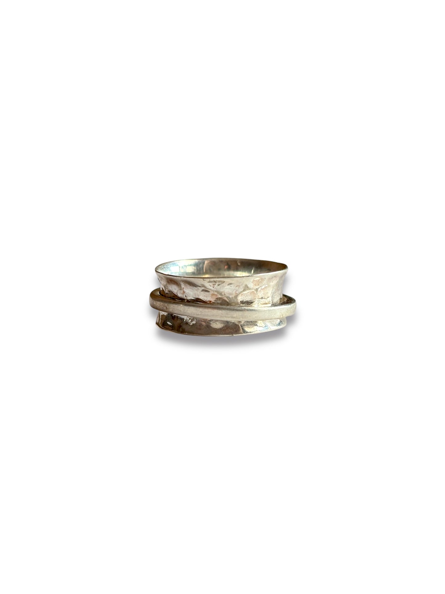 Lunar Duo - 925 Silver Spinner Ring