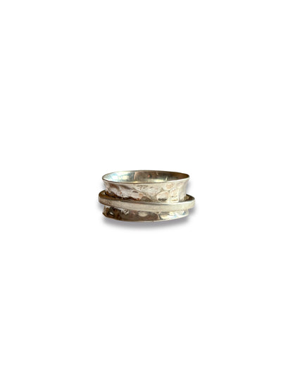 Lunar Duo - 925 Silver Spinner Ring
