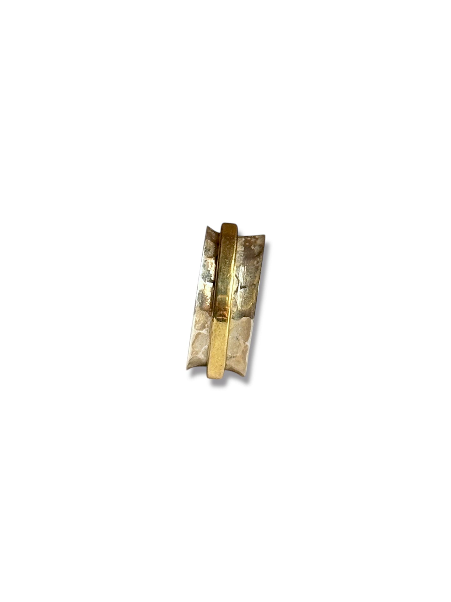 Saturn Spin - Hammered Spinner Ring | 925 Silver