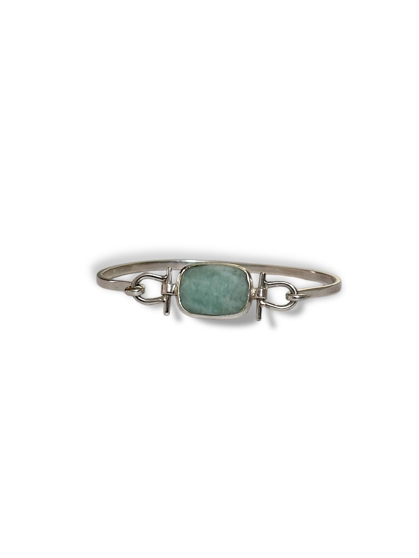Silent Sea - Amazonite Cuff Bracelet | 925 Silver