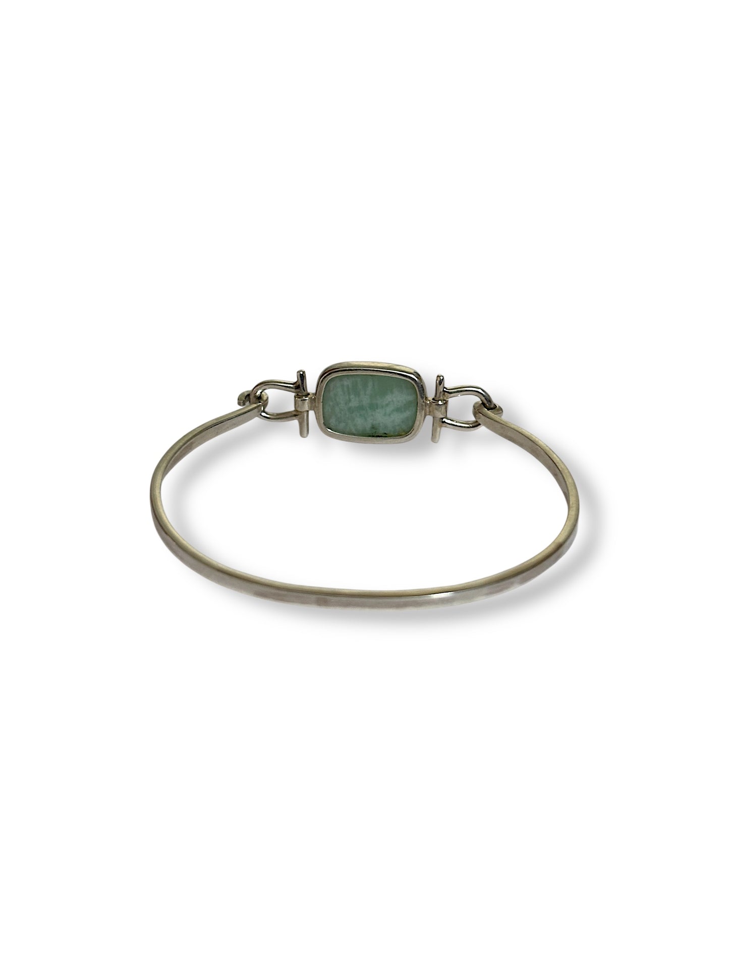 Silent Sea - Amazonite Cuff Bracelet | 925 Silver