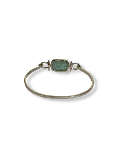 Silent Sea - Amazonite Cuff Bracelet | 925 Silver