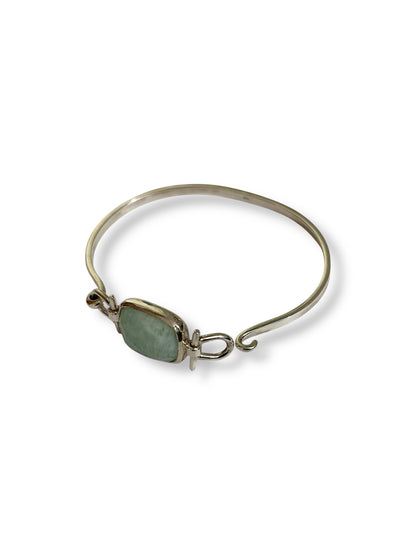 Silent Sea - Amazonite Cuff Bracelet | 925 Silver