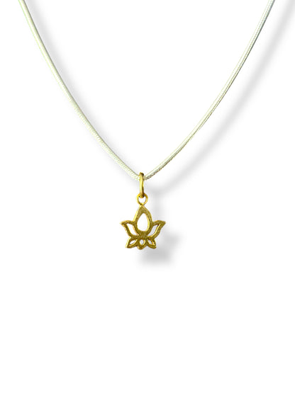 Morning Lotus - Gold Plated Lotus Pendant | 925 Silver