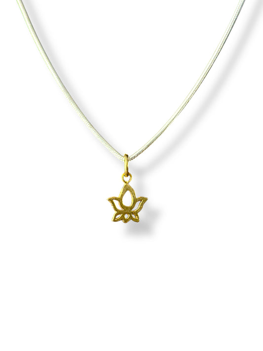 Morning Lotus - Gold Plated Lotus Pendant | 925 Silver
