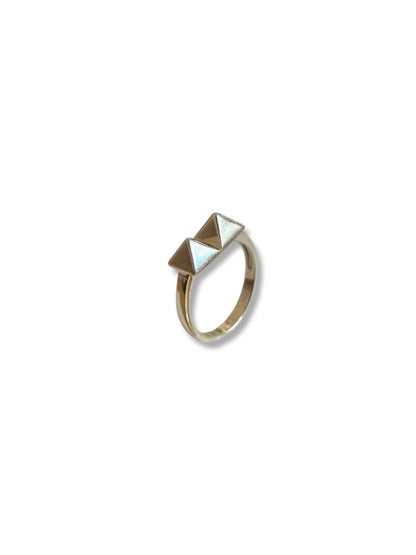 Pyramid Peaks – Dainty 925 Silver Ring