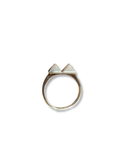 Pyramid Peaks – Dainty 925 Silver Ring