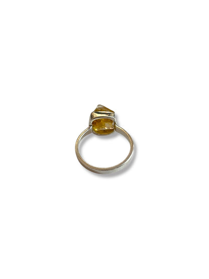 Golden Dawn - Rough Citrine Ring | 925 Silver