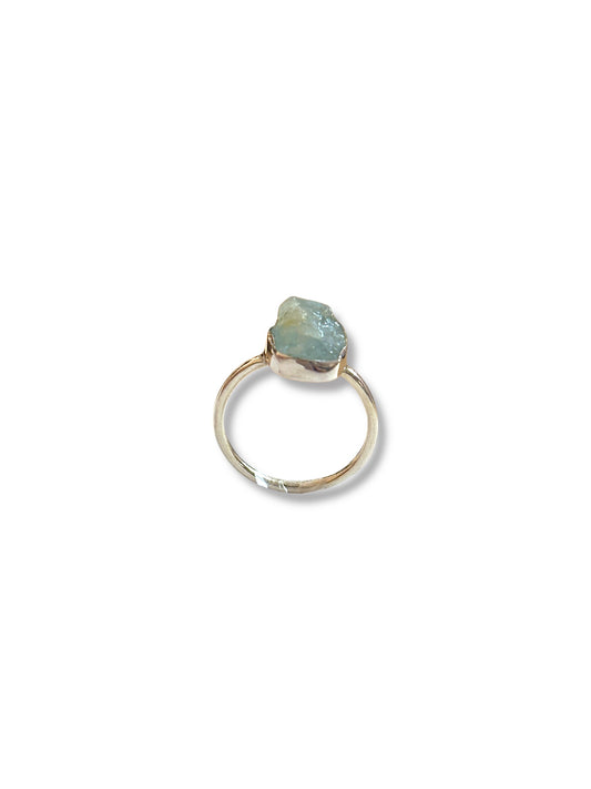 Wild Waters - Rough Aquamarine Ring | 925 Silver