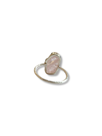 Bare Blush - Rough Morganite Ring | 925 Silver