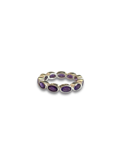 Lilac Loop - Amethyst Band Ring | 925 Silver