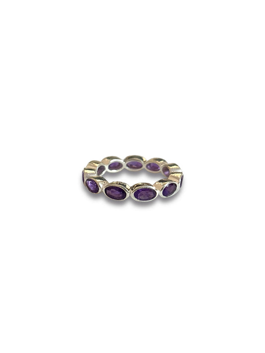 Lilac Loop - Amethyst Band Ring | 925 Silver