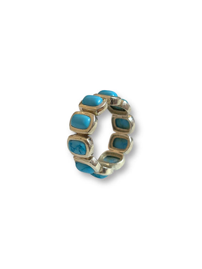 Turquoise Band Ring | 925 Silver
