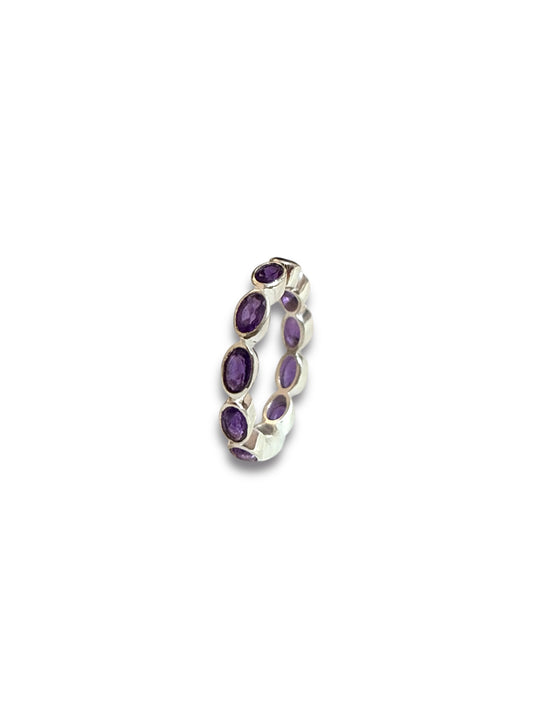Lilac Loop - Amethyst Band Ring | 925 Silver