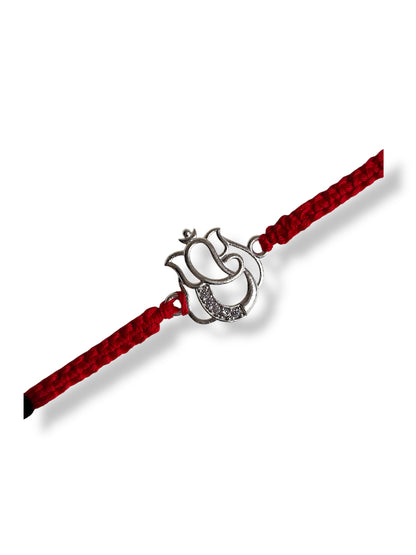 Silver Ganesha Rakhi for Brother | 925 Silver