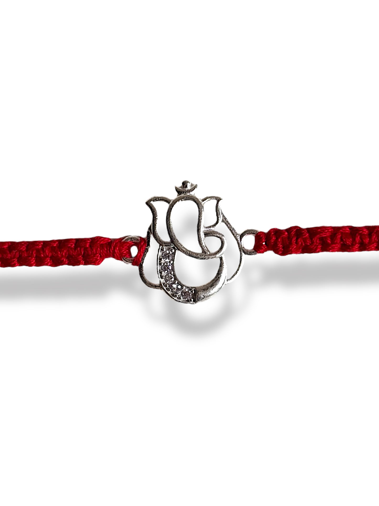 Silver Ganesha Rakhi for Brother | 925 Silver