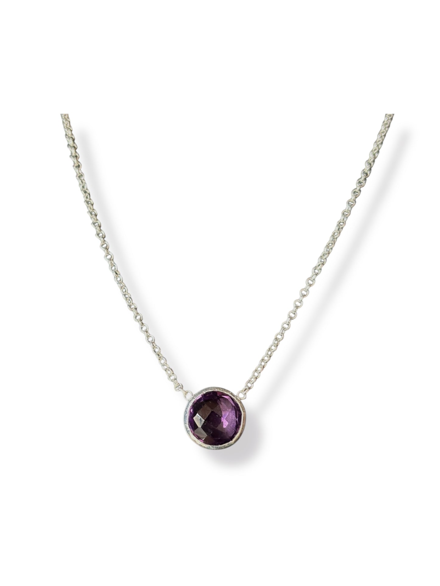 Violet Dew - Amethyst Gemstone Necklace | 925 Silver