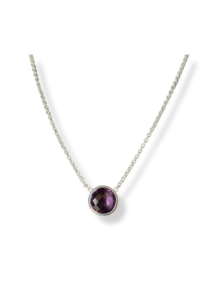 Violet Dew - Amethyst Gemstone Necklace | 925 Silver