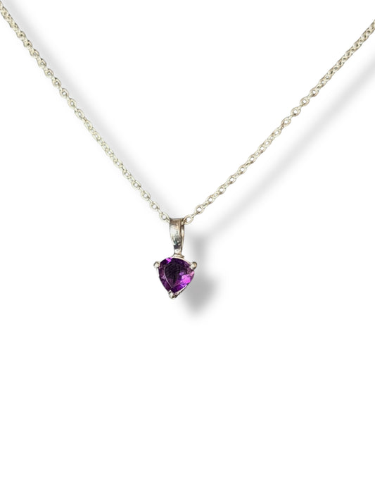 Violet Heart - Amethyst Heart Pendant | 925 Silver