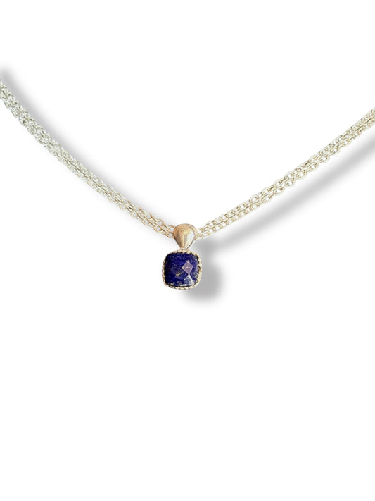 Indigo Whisper - Lapis Lazuli Pendant | 925 Silver