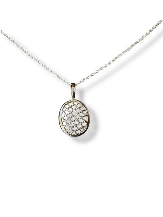 Silver Web - Gridlines Pendant | 925 Silver
