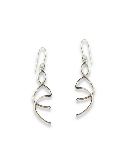 Waveform Drops - Sculptural Drop Earrings | 925 Silver