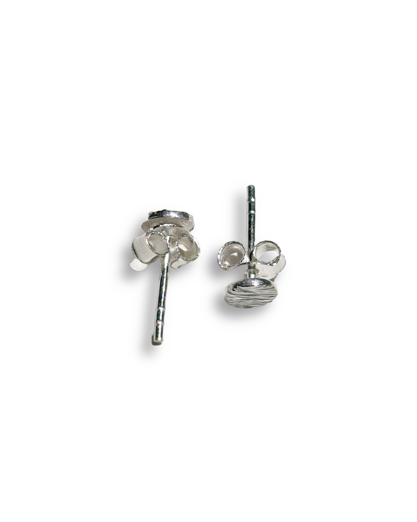 Ripple Studs - Textured Round Stud Earrings | 925 Silver