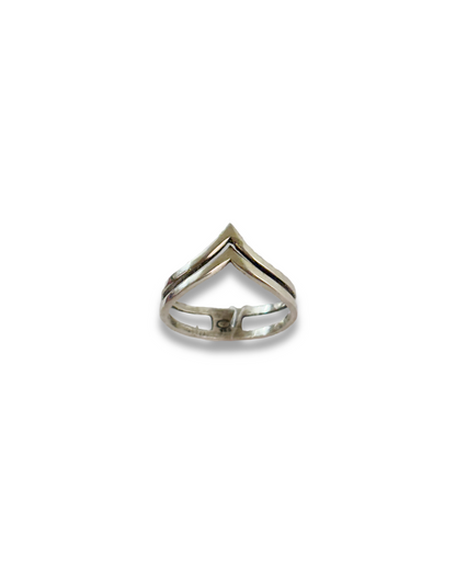 Twin Peak - Dual Band 925 Silver Ring
