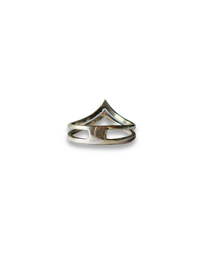 Twin Peak - Dual Band 925 Silver Ring